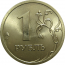 1 рубль 2008 СПМД  UNC